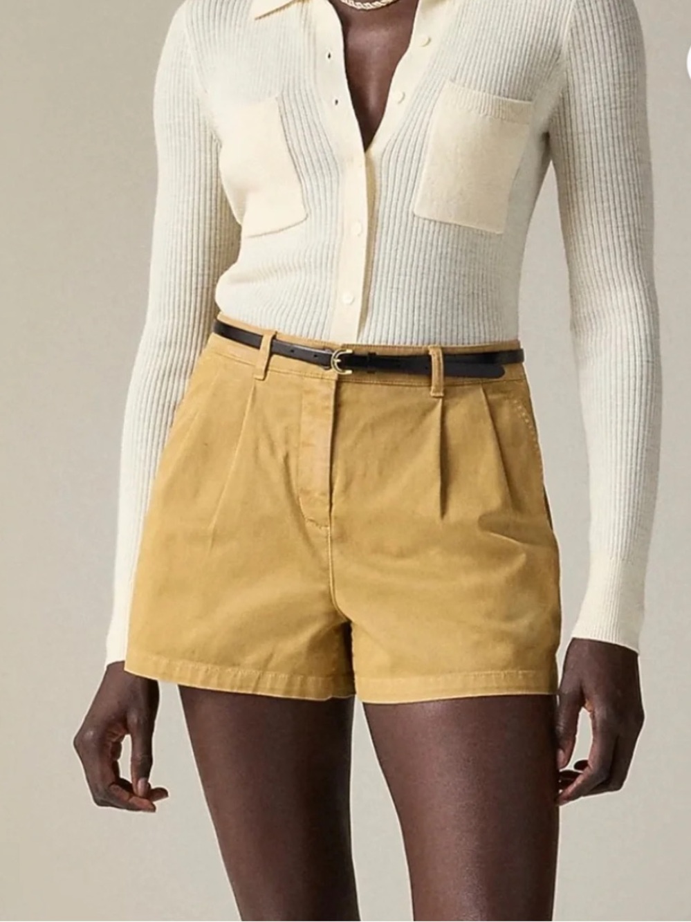 NWT J. Crew 3” Pleated Heritage Chino Shorts